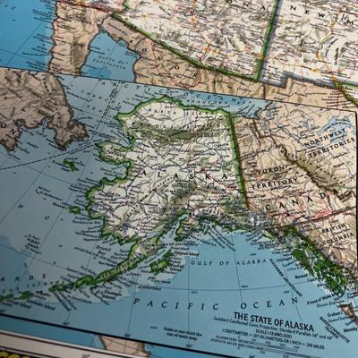 Rolled Map of the United States by National Geographic