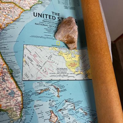 Rolled Map of the United States by National Geographic