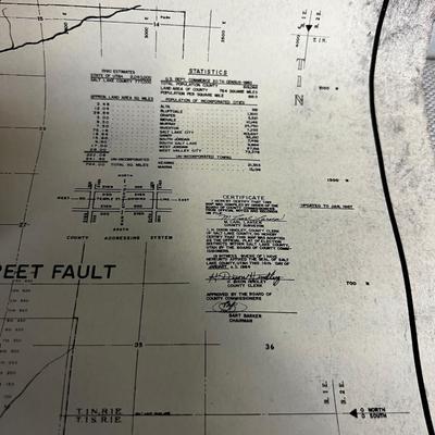 Salt Lake County Earth Quake Fault Map Dated 1987