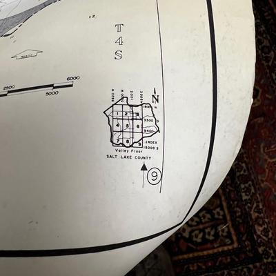 Salt Lake County Earth Quake Fault Map Dated 1987
