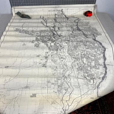 Salt Lake County Earth Quake Fault Map Dated 1987