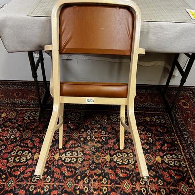 Vintage 1960 TANKER Desk Chair Brown & Tan 