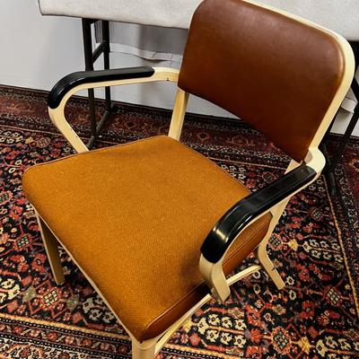 Vintage 1960 TANKER Desk Chair Brown & Tan 