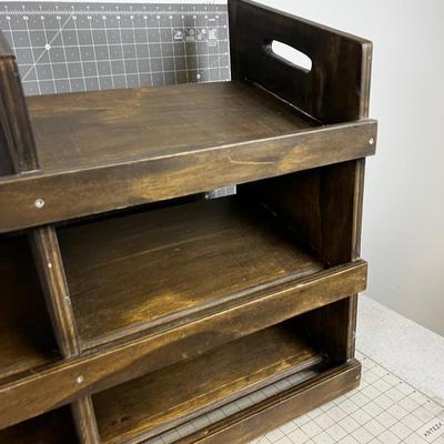 Walnut Colored Show Cubby