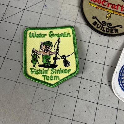 3 Vintage Fishing Patches