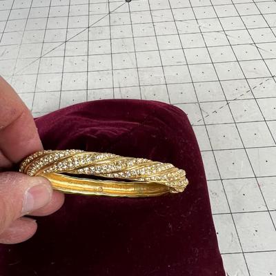 Swarovski Gold And Crystal Bracelet 