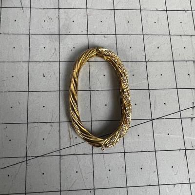 Swarovski Gold And Crystal Bracelet 