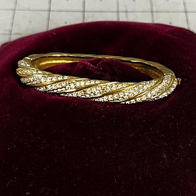 Swarovski Gold And Crystal Bracelet 