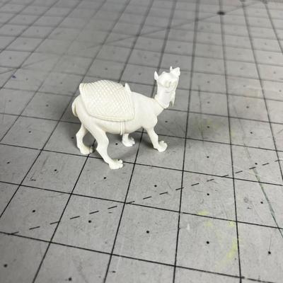 Carved Bone Camel Figurine