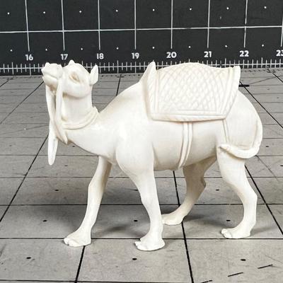 Carved Bone Camel Figurine