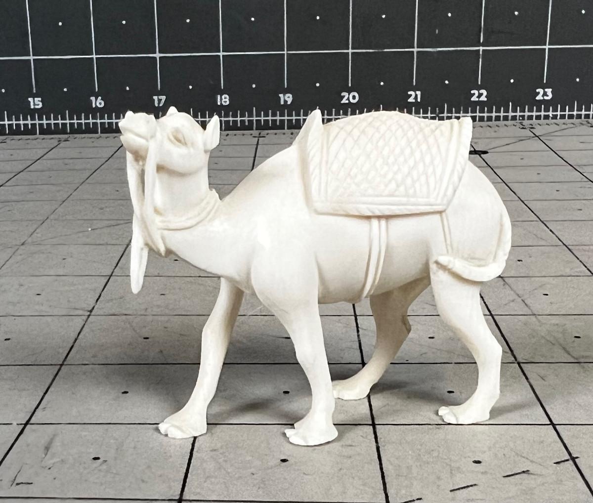 Carved Bone Camel Figurine