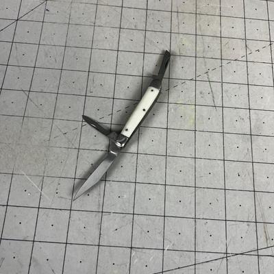 3 Bladed SABRE Folding Pocket Knife