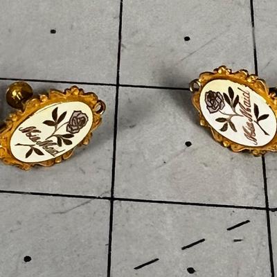 MIA Maid (LDS Young Women's Rose) Screw Back Earrings 12Karat Gold Filled