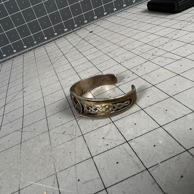 925 Sterling Keltic Cuff Bracelet 