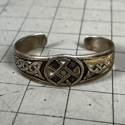 925 Sterling Keltic Cuff Bracelet 