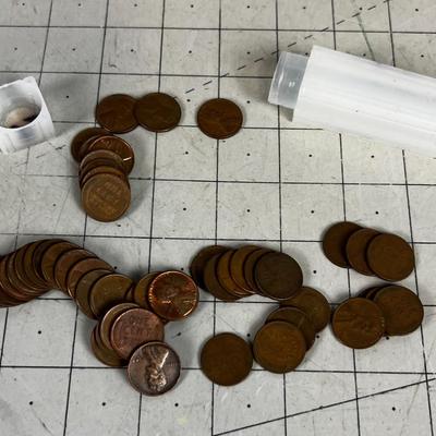 50 Wheat Pennies 