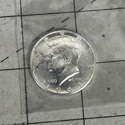 1964 90% Silver Kennedy Half Dollars