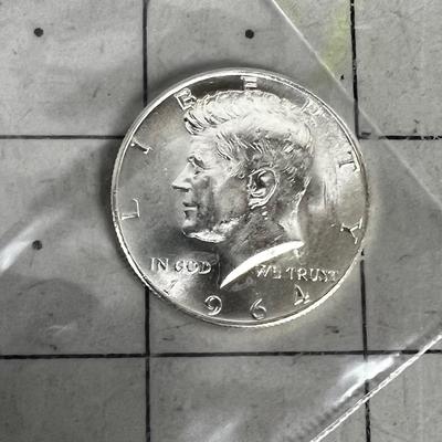 1964 90% Silver Kennedy Half Dollars