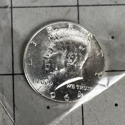 1964 90% Silver Kennedy Half Dollars