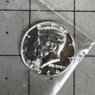 1964 90% Silver Kennedy Half Dollars