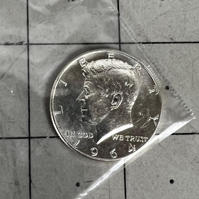 1964 90% Silver Kennedy Half Dollars