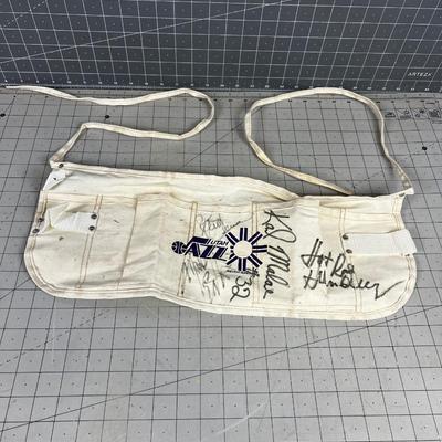 Signed Utah Jazz Tool Belt: Malone, Eaton, Hot Rod Huntley Etc. COLLECTOR ITEM