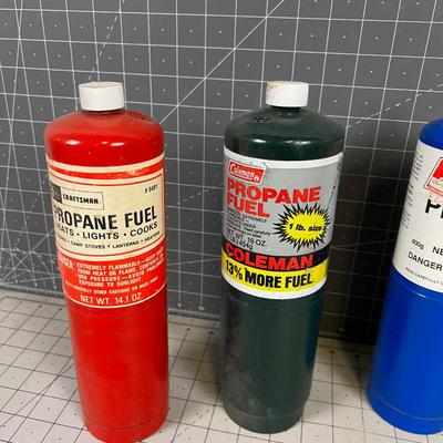 (4) Bottles of Propane Fuel 