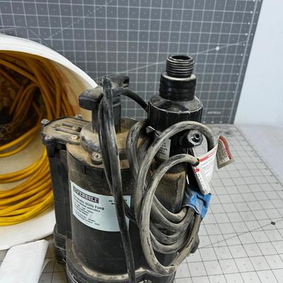 Sump Pump with an Extension Cord