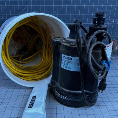 Sump Pump with an Extension Cord