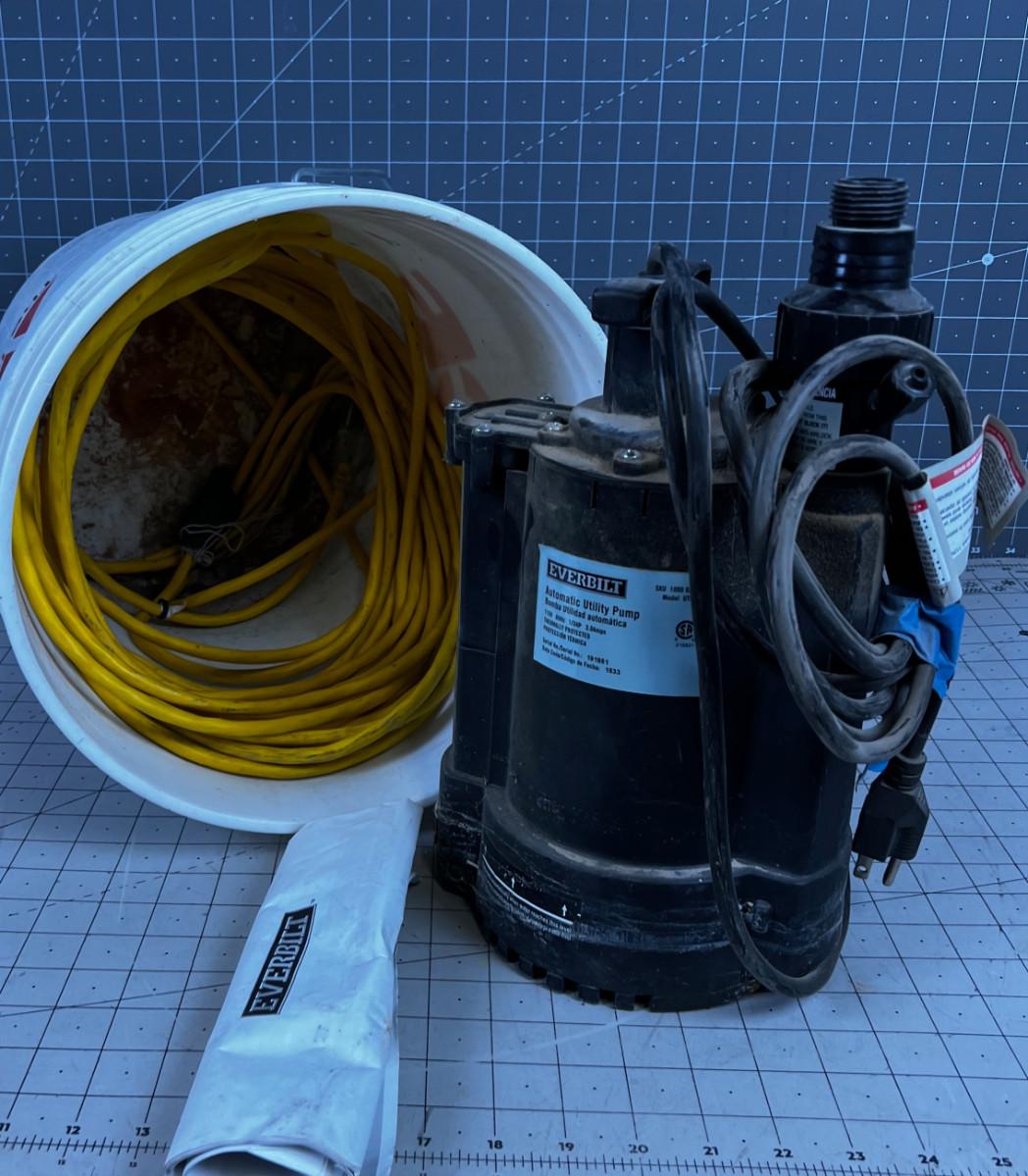 Sump Pump with an Extension Cord
