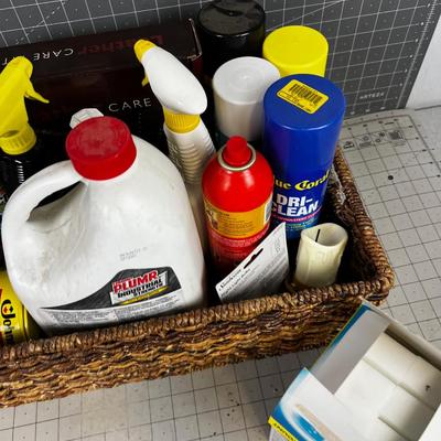 Box of Odd Cleaning Supplies 
