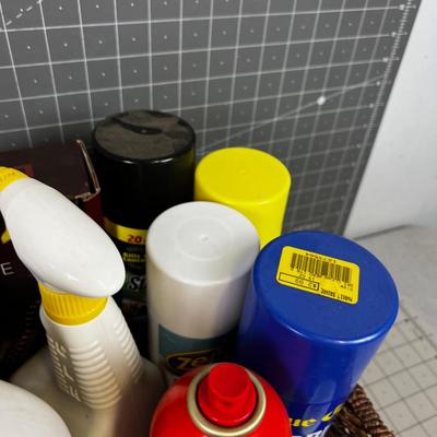 Box of Odd Cleaning Supplies 
