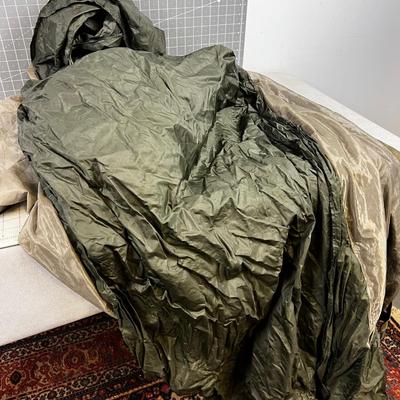 Hammock Tent with Zip Enclosure Green Canvas Nylon Jungle Hammock 