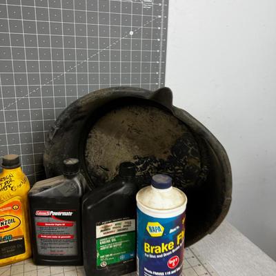 Oil Assortment plus Antifreeze.