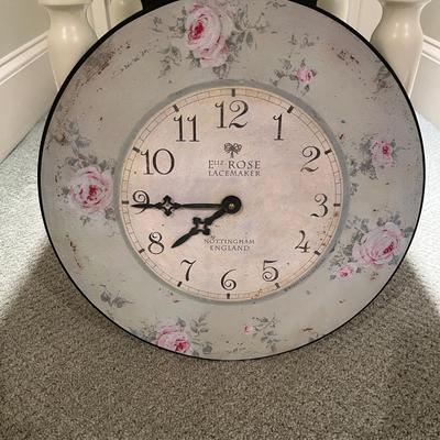 End Table, Lamp & Clock (BR1-MG)