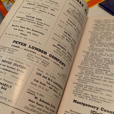 Vintage Ephemera Lot Childrenâ€™s Book Montgomery Co Directory +++