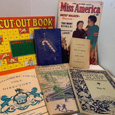 Vintage Ephemera Lot Childrenâ€™s Book Montgomery Co Directory +++