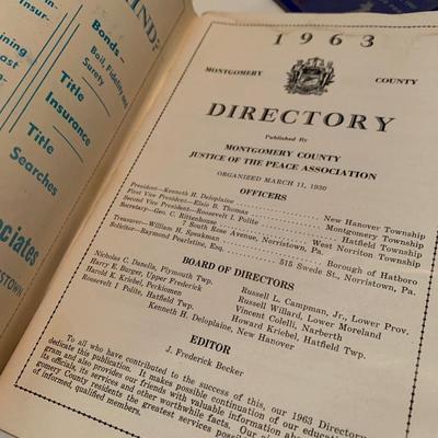 Vintage Ephemera Lot Childrenâ€™s Book Montgomery Co Directory +++