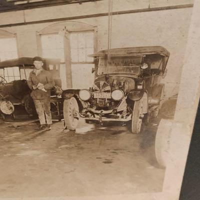 Antique Auto Mechanics Shop Photo