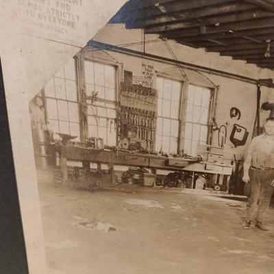 Antique Auto Mechanics Shop Photo