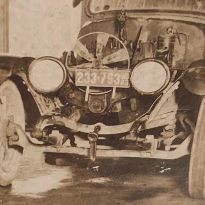 Antique Auto Mechanics Shop Photo