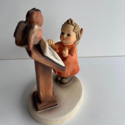Goebel Hummel Girl with Song Book Birds Singing Lot 310