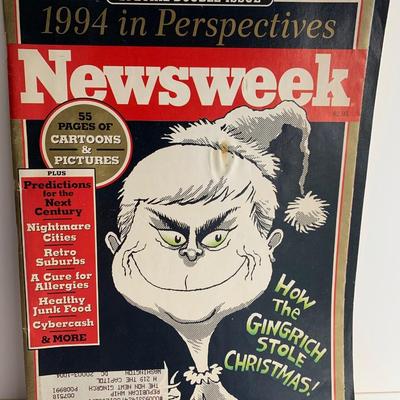 Authentic Newt Gingrich Owned Newsweek With Him On Cover