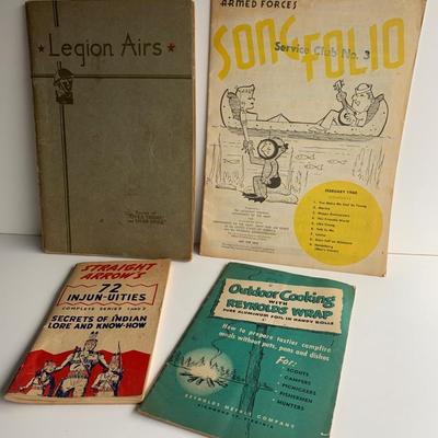 Vintage Ephemera Lot Military Indians Reynoldsâ€™s Wrap Cooking Guide