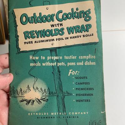 Vintage Ephemera Lot Military Indians Reynoldsâ€™s Wrap Cooking Guide