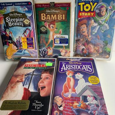 SEALED LOT Vintage Disney VHS Movies