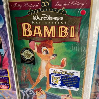SEALED LOT Vintage Disney VHS Movies
