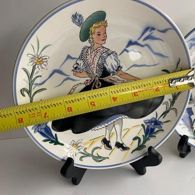 West German Alpine Theme Plates