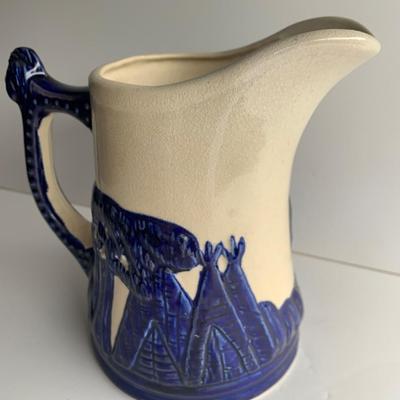 8â€ Embossed Indian Pitcher