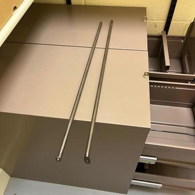 Two Metal File Cabinets & Lockbox (L-MG)